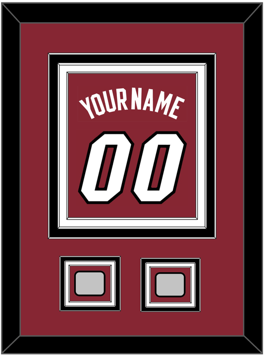 Miami Name & Number With 2 Finals Patches - Alternate Red (2009-2017) - Premier Tier 4