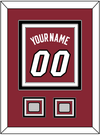 Miami Name & Number With 2 Finals Patches - Alternate Red (2009-2017) - Premier Tier 4