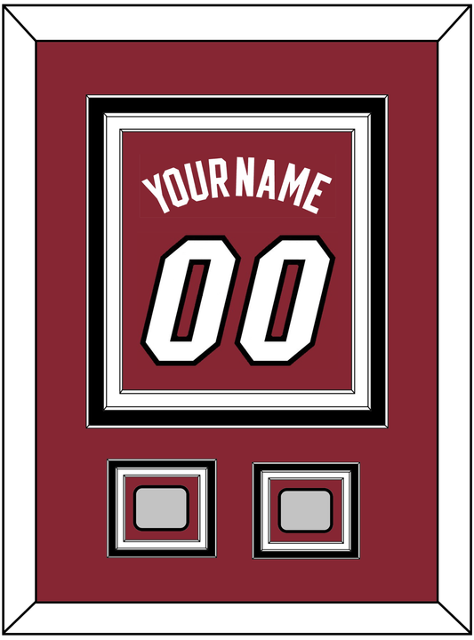 Miami Name & Number With 2 Finals Patches - Alternate Red (2009-2017) - Premier Tier 4