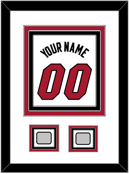 Miami Name & Number With 2 Finals Patches - Home White (1999-2008) - Premier Tier 1