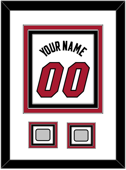 Miami Name & Number With 2 Finals Patches - Home White (1999-2008) - Premier Tier 1