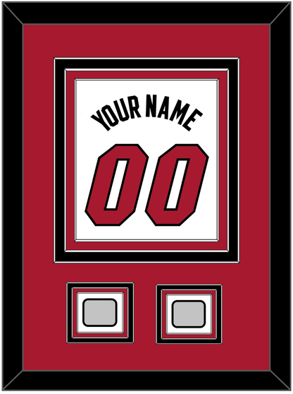 Miami Name & Number With 2 Finals Patches - Home White (1999-2008) - Premier Tier 2