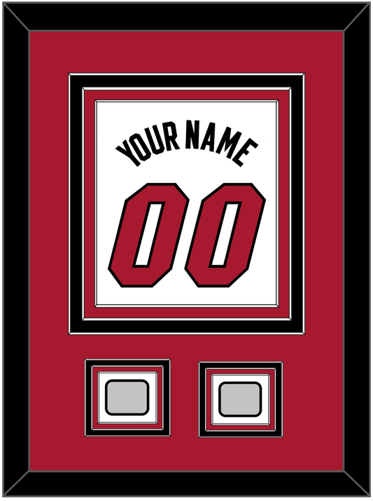 Miami Name & Number With 2 Finals Patches - Home White (1999-2008) - Premier Tier 2