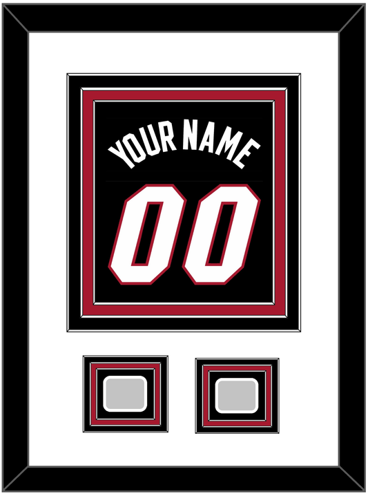 Miami Name & Number With 2 Finals Patches - Road Black (1999-2008) - Premier Tier 1