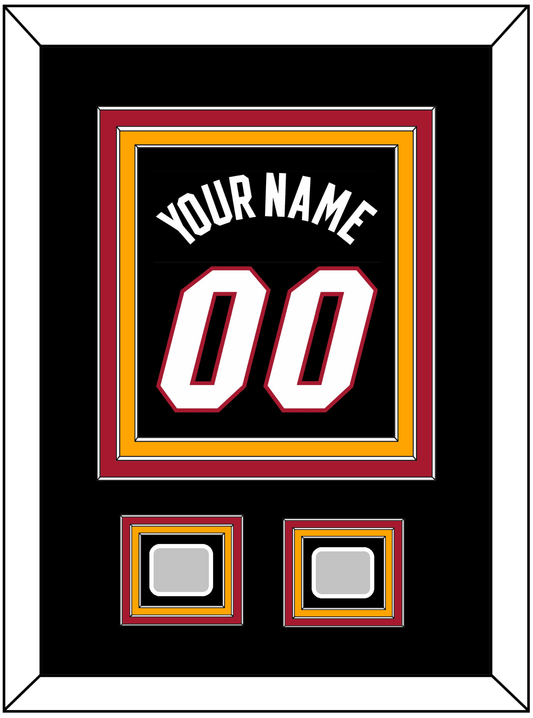 Miami Name & Number With 2 Finals Patches - Road Black (1999-2008) - Premier Tier 4