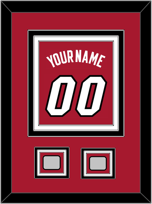 Miami Name & Number With 2 Finals Patches - Alternate Red (2001-2008) - Premier Tier 4