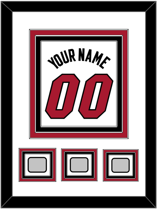 Miami Name & Number With 3 Finals Patches - Home White (1999-2008) - Premier Tier 1