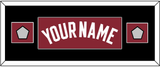 Miami Name & 2 Finals Patches - Alternate Red (2009-2017) - Single Mat 4