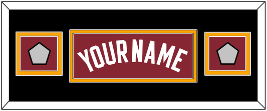 Miami Name & 2 Finals Patches - Alternate Red (2009-2017) - Signature Tier 4