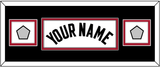 Miami Name & 2 Finals Patches - Home White (1999-2008) - Double Mat 6