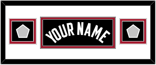 Miami Name & 2 Finals Patches - Road Black (1999-2008) - Signature Tier 2