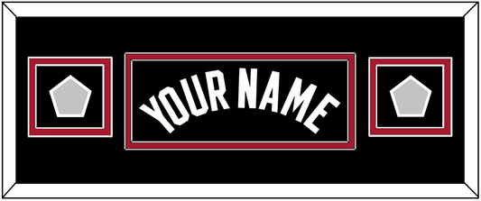 Miami Name & 2 Finals Patches - Road Black (1999-2008) - Signature Tier 4