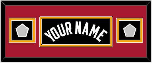 Miami Name & 2 Finals Patches - Road Black (1999-2008) - Signature Tier 6