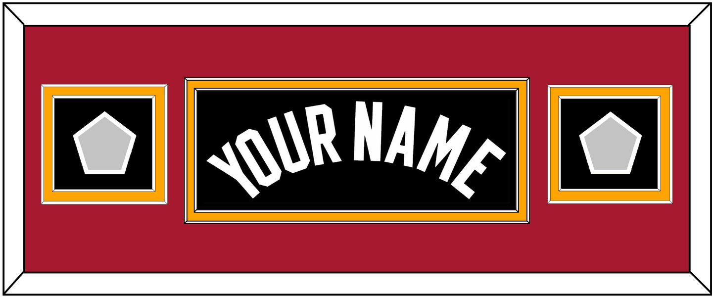 Miami Name & 2 Finals Patches - Road Black (1999-2008) - Signature Tier 6