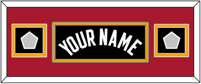 Miami Name & 2 Finals Patches - Road Black (1999-2008) - Signature Tier 6