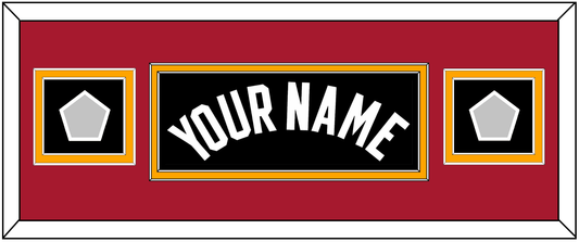 Miami Name & 2 Finals Patches - Road Black (1999-2008) - Signature Tier 6