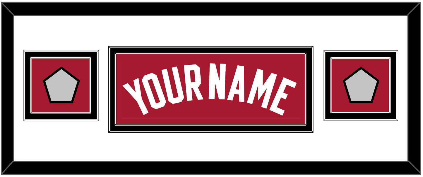 Miami Name & 2 Finals Patches - Alternate Red (2001-2008) - Signature Tier 2