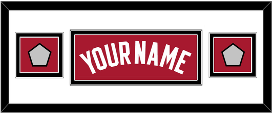 Miami Name & 2 Finals Patches - Alternate Red (2001-2008) - Signature Tier 2
