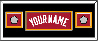 Miami Name & 2 Finals Patches - Alternate Red (2001-2008) - Signature Tier 4