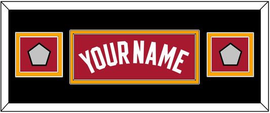 Miami Name & 2 Finals Patches - Alternate Red (2001-2008) - Signature Tier 4