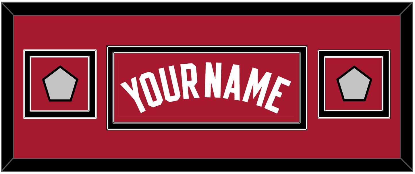 Miami Name & 2 Finals Patches - Alternate Red (2001-2008) - Signature Tier 6