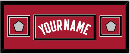 Miami Name & 2 Finals Patches - Alternate Red (2001-2008) - Signature Tier 6