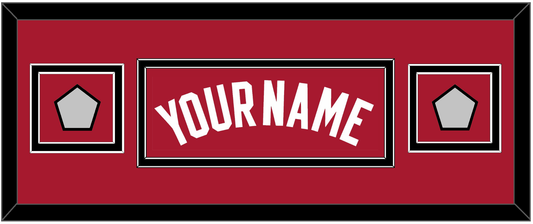 Miami Name & 2 Finals Patches - Alternate Red (2001-2008) - Signature Tier 6