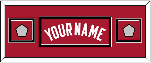 Miami Name & 2 Finals Patches - Alternate Red (2001-2008) - Signature Tier 6