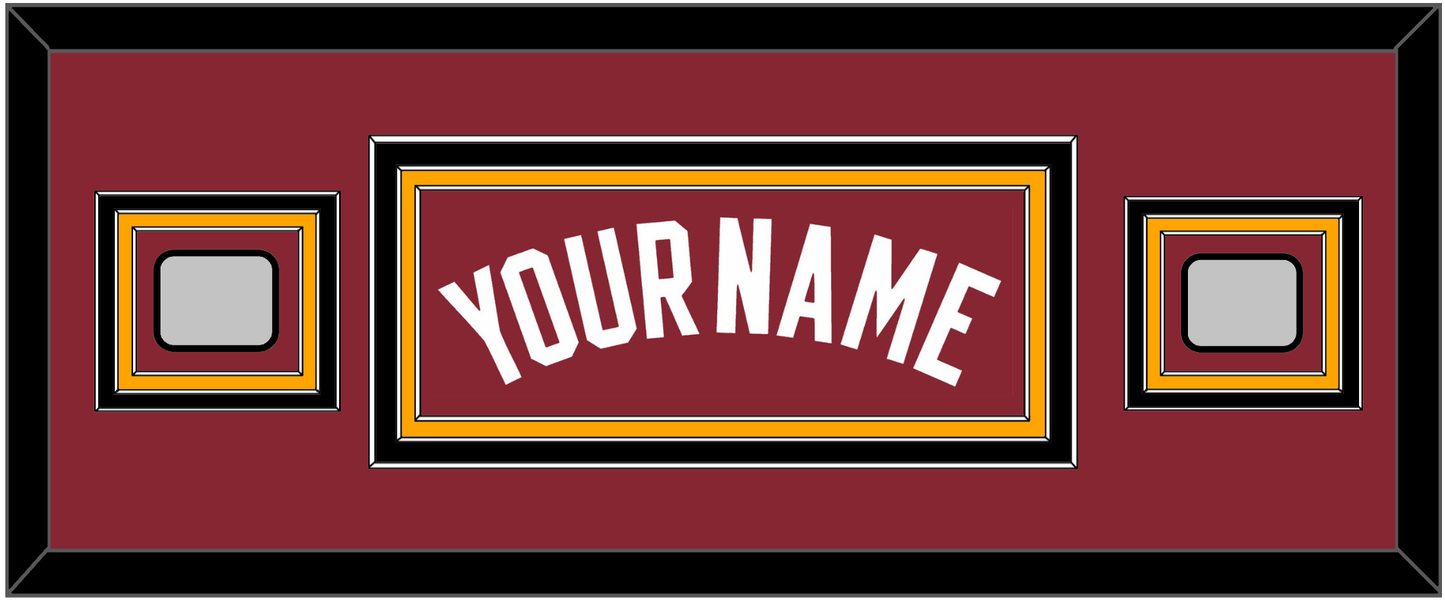 Miami Name & 2 Finals Patches - Alternate Red (2009-2017) - Premier Tier 6
