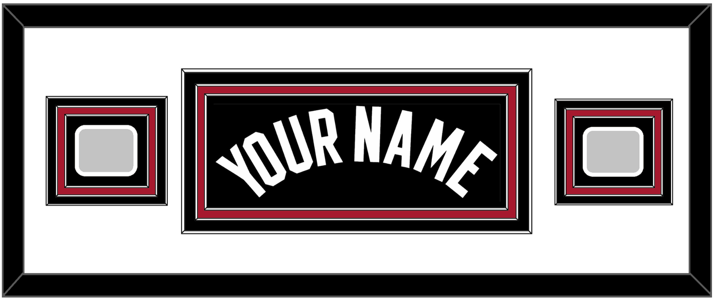 Miami Name & 2 Finals Patches - Road Black (1999-2008) - Premier Tier 2