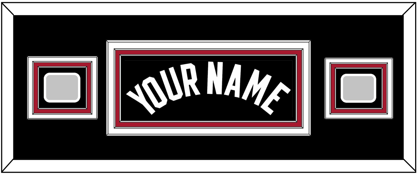 Miami Name & 2 Finals Patches - Road Black (1999-2008) - Premier Tier 6