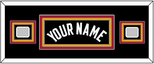 Miami Name & 2 Finals Patches - Road Black (1999-2008) - Premier Tier 8