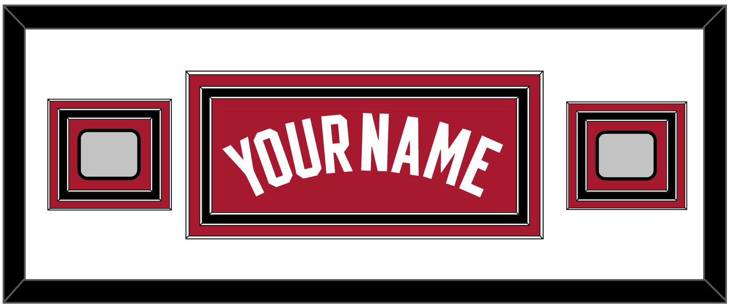 Miami Name & 2 Finals Patches - Alternate Red (2001-2008) - Premier Tier 4