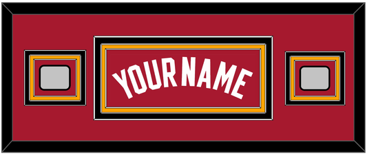 Miami Name & 2 Finals Patches - Alternate Red (2001-2008) - Premier Tier 6