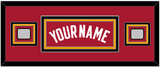 Miami Name & 2 Finals Patches - Alternate Red (2001-2008) - Triple Mat 6