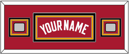 Miami Name & 2 Finals Patches - Alternate Red (2001-2008) - Premier Tier 6