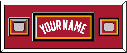 Miami Name & 2 Finals Patches - Alternate Red (2001-2008) - Premier Tier 6