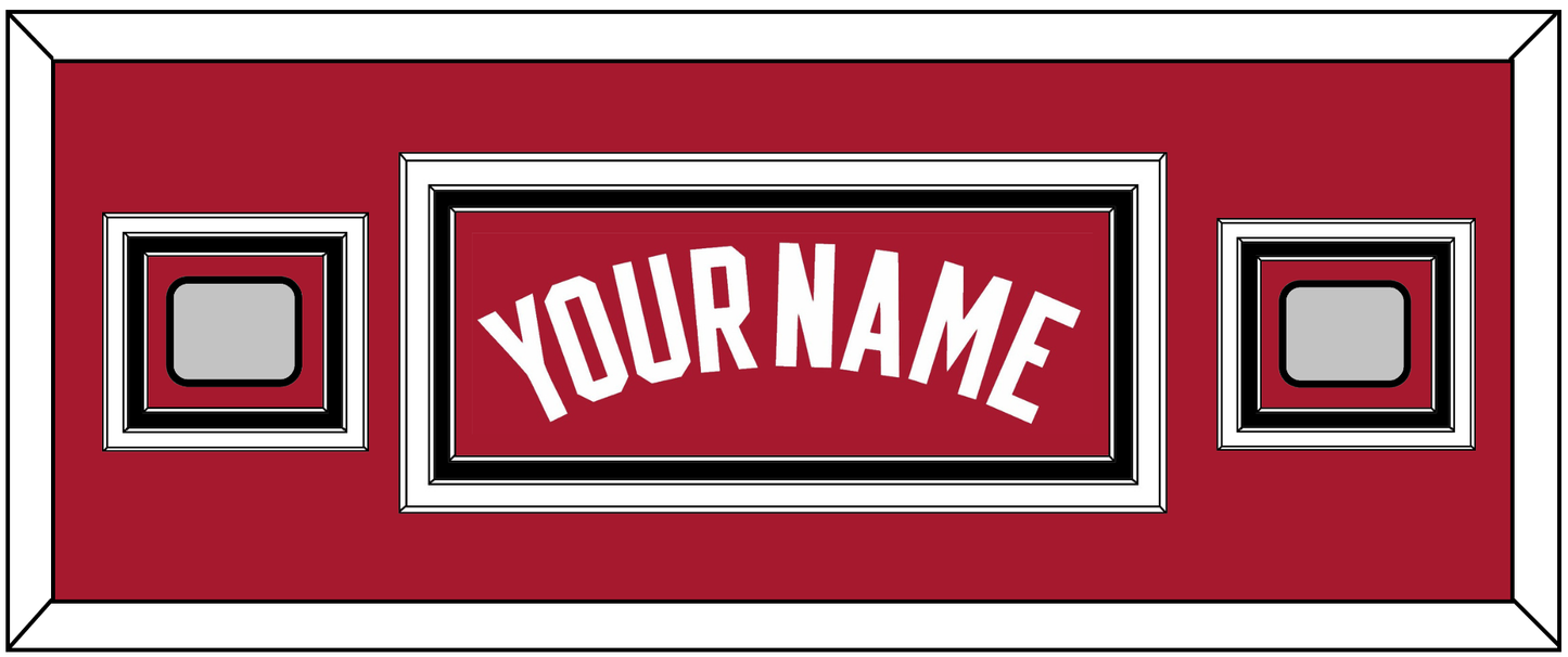 Miami Name & 2 Finals Patches - Alternate Red (2001-2008) - Premier Tier 8