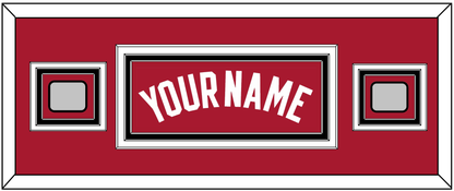 Miami Name & 2 Finals Patches - Alternate Red (2001-2008) - Premier Tier 8