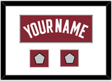 Miami Name & 2 Finals Patches - Alternate Red (2009-2017) - Single Mat 1