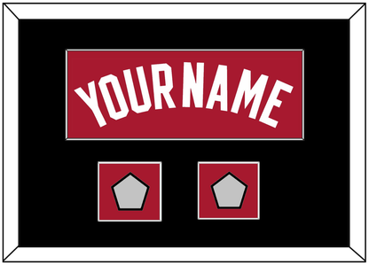 Miami Name & 2 Finals Patches - Alternate Red (2001-2008) - Essential Tier 3