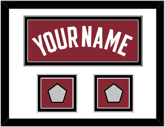 Miami Name & 2 Finals Patches - Alternate Red (2009-2017) - Signature Tier 1