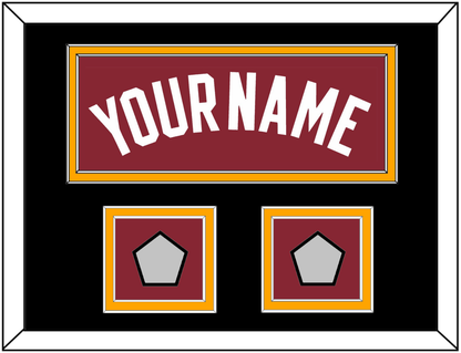 Miami Name & 2 Finals Patches - Alternate Red (2009-2017) - Signature Tier 3