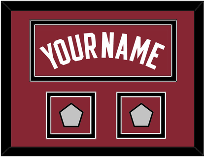 Miami Name & 2 Finals Patches - Alternate Red (2009-2017) - Signature Tier 5