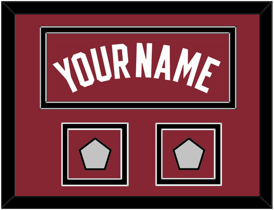 Miami Name & 2 Finals Patches - Alternate Red (2009-2017) - Signature Tier 5