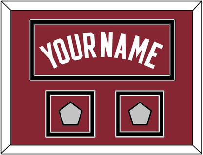 Miami Name & 2 Finals Patches - Alternate Red (2009-2017) - Signature Tier 5