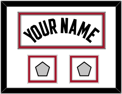 Miami Name & 2 Finals Patches - Home White (1999-2008) - Signature Tier 1