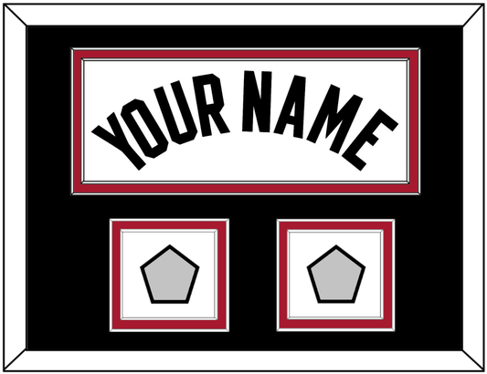Miami Name & 2 Finals Patches - Home White (1999-2008) - Signature Tier 5