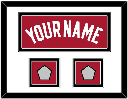 Miami Name & 2 Finals Patches - Alternate Red (2001-2008) - Signature Tier 1