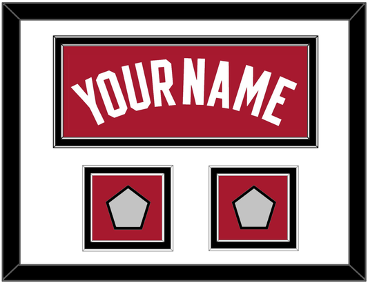 Miami Name & 2 Finals Patches - Alternate Red (2001-2008) - Signature Tier 1